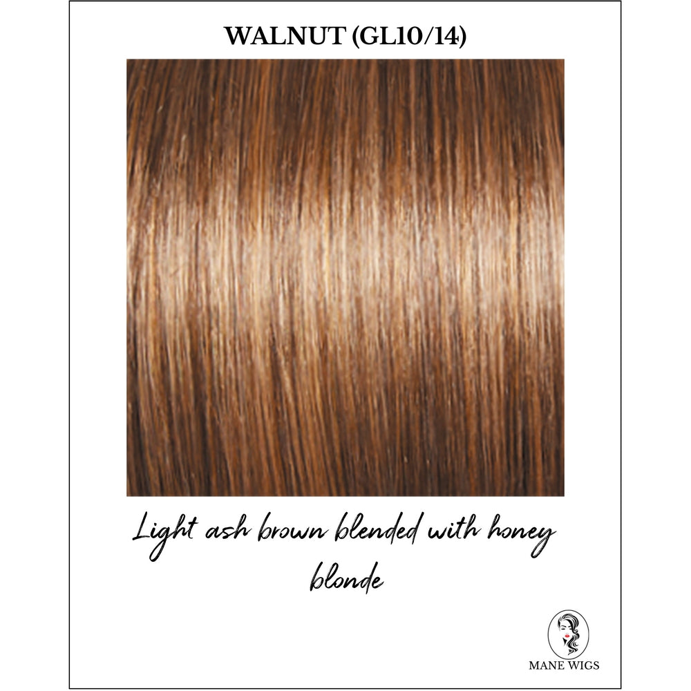 Walnut (GL10/14)-Light ash brown blended with honey blonde