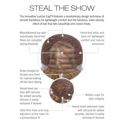 Steal The Show by Raquel Welch (Lace Front-Mono Top-Hand Tied Wig)