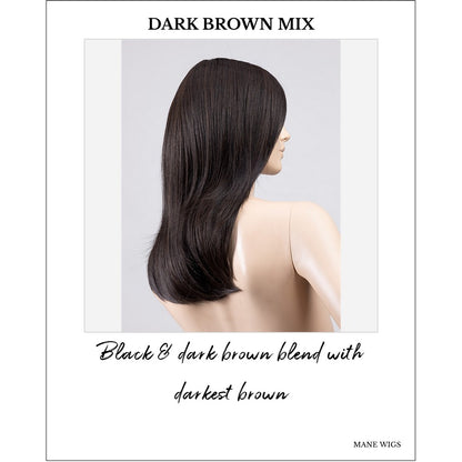 Alasia by Ellen Wille in Dark Brown Mix-Black & dark brown blend with darkest brown