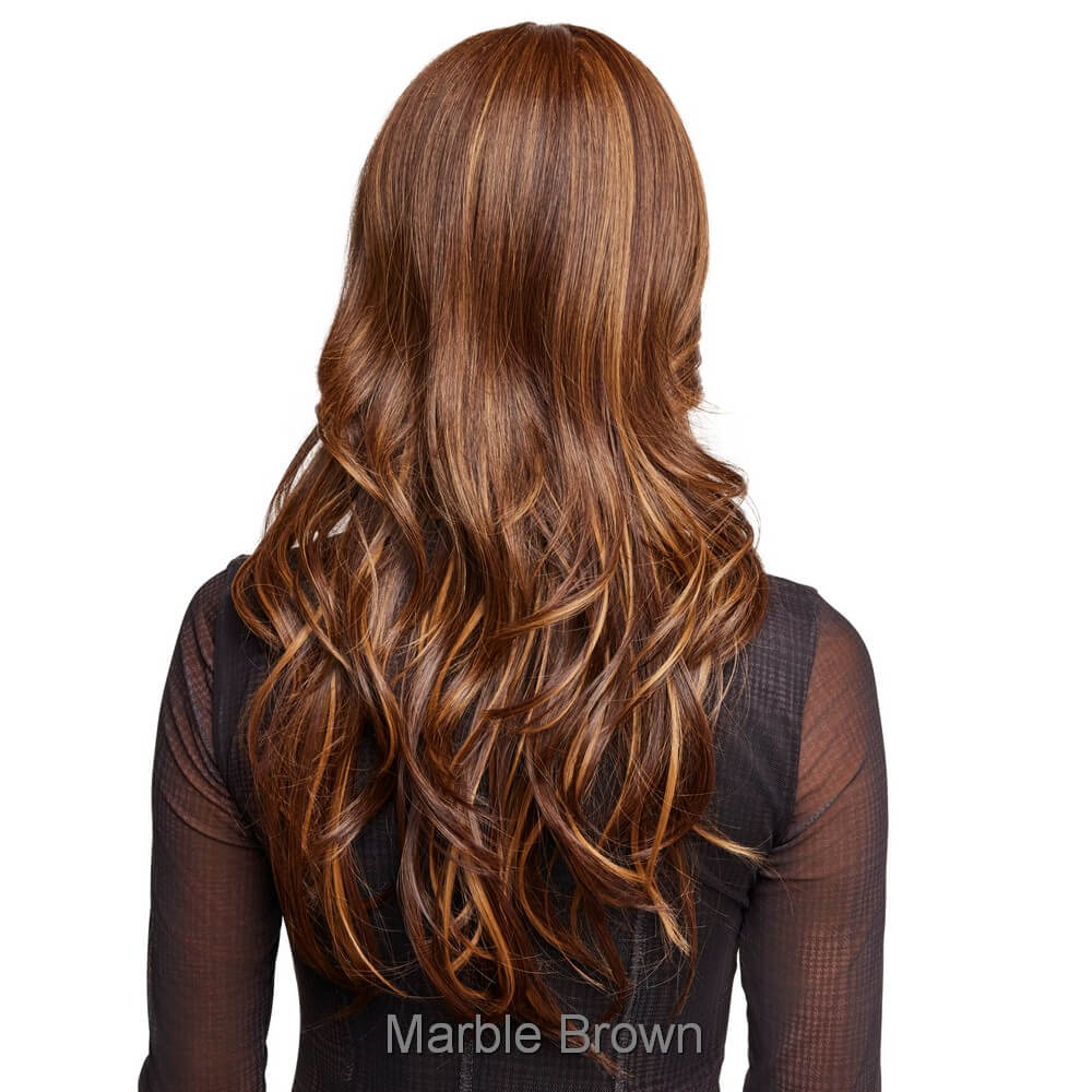 Allure Wavez by Rene of Paris wig in Marble Brown Image 5