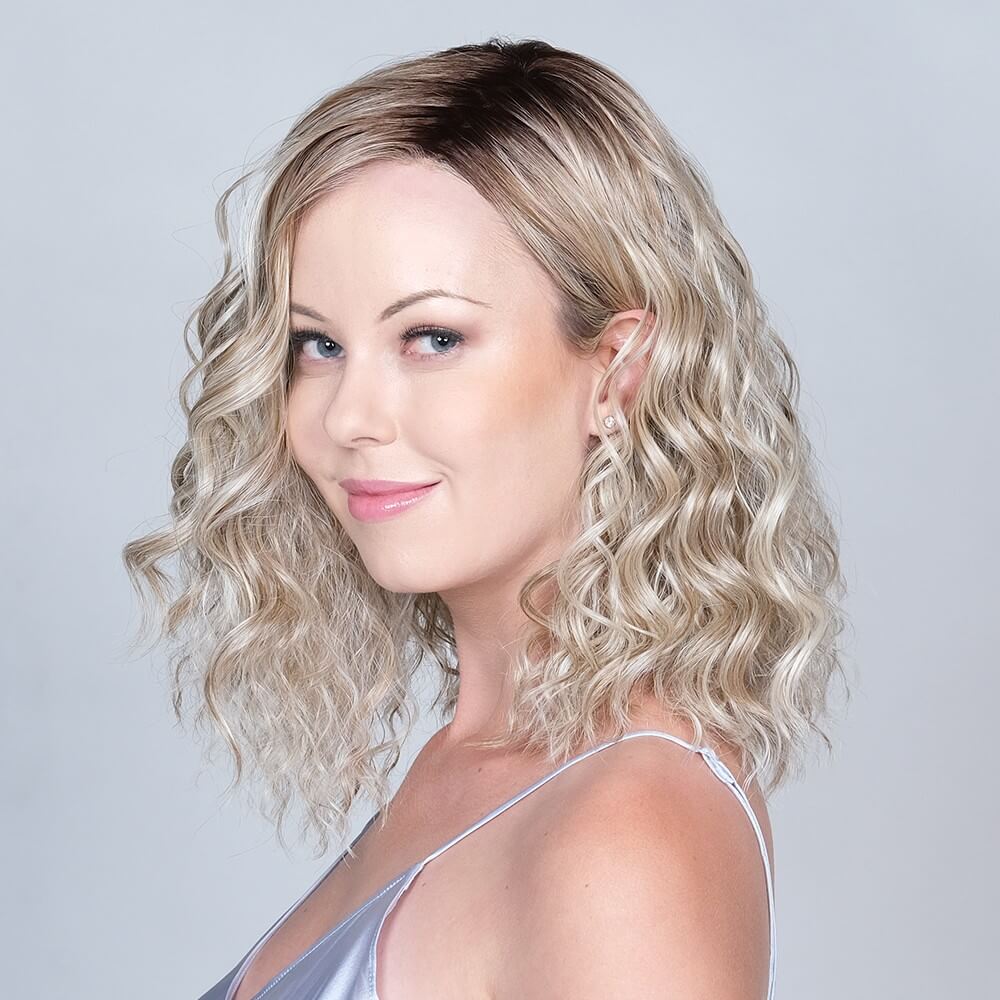 Amber Rock by Belle Tress wig in Butterbeer Blonde Image 3