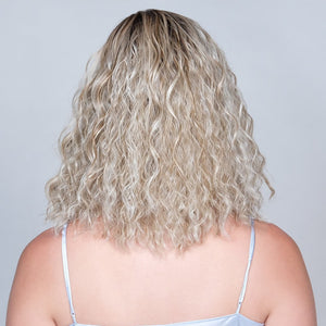 Amber Rock by Belle Tress wig in Butterbeer Blonde Image 4