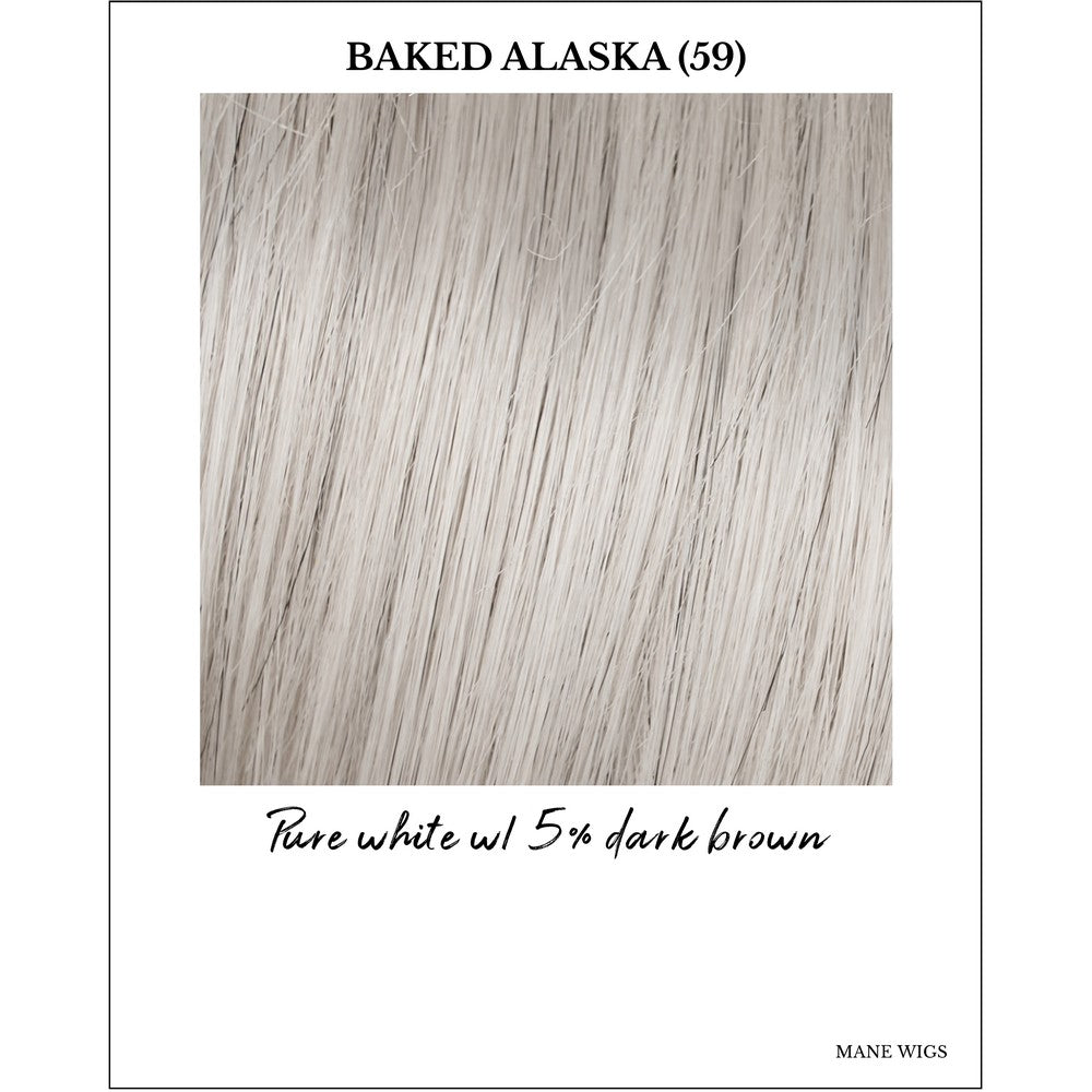 Baked Alaska (59)-Pure white w/ 5% dark brown