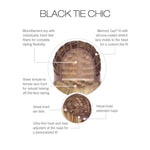 Load image into Gallery viewer, Black Tie Chic by Raquel Welch Cap Construction
