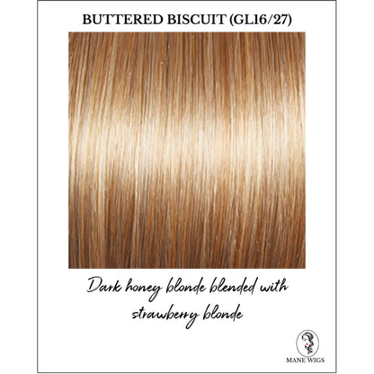 Buttered Biscuit (GL16/27)-Dark honey blonde blended with strawberry blonde