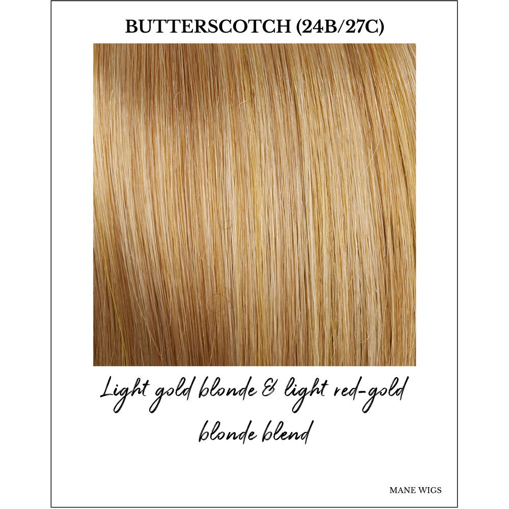 Butterscotch (24B/27C)-Light gold blonde & light red-gold blonde blend