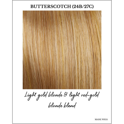 Butterscotch (24B/27C)-Light gold blonde & light red-gold blonde blend