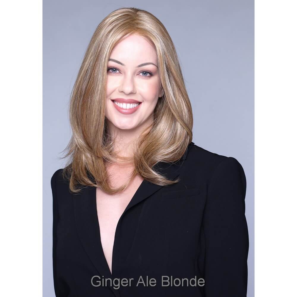 Celine by Belle Tress wig in Ginger Ale Blonde Image 2