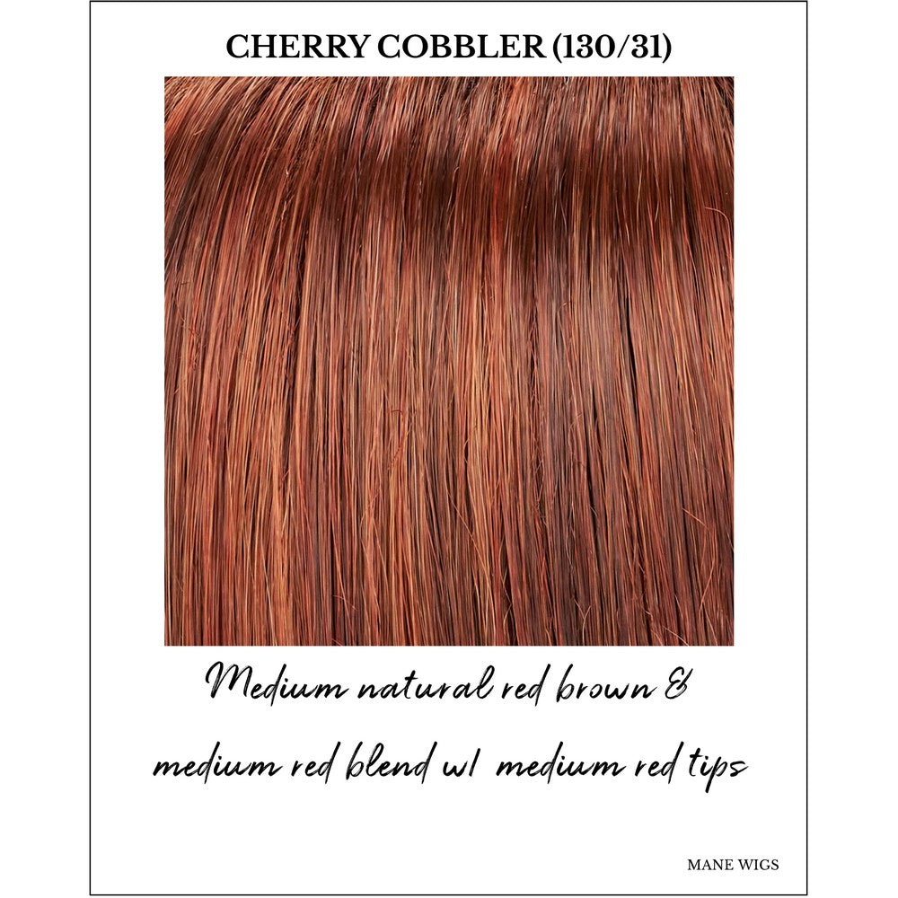 Cherry Cobbler (130/31)-Medium natural red brown & medium red blend w/ medium red tips