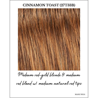 Cinnamon Toast (27T33B)-Medium red-gold blonde & medium red blend w/ medium natural red tips