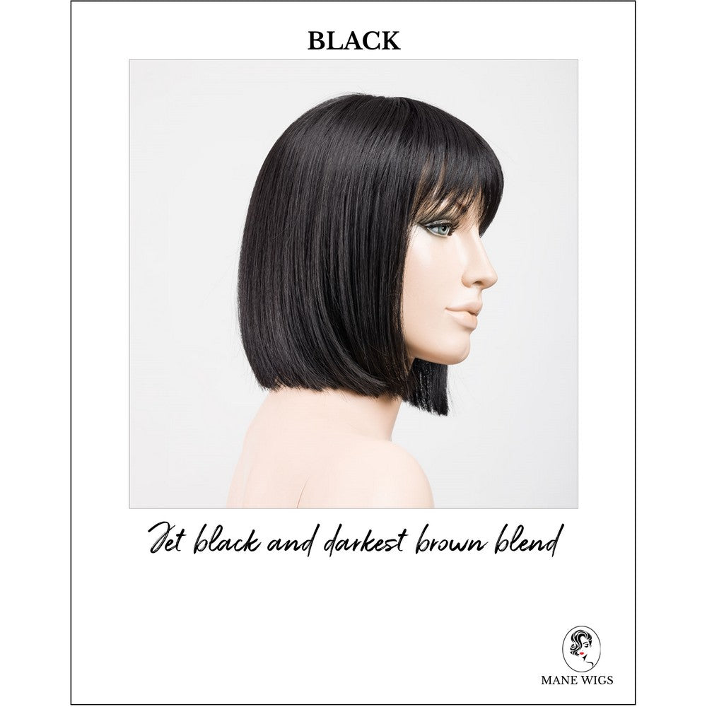 Cleo wig by Ellen Wille in Black-Jet black and darkest brown blend
