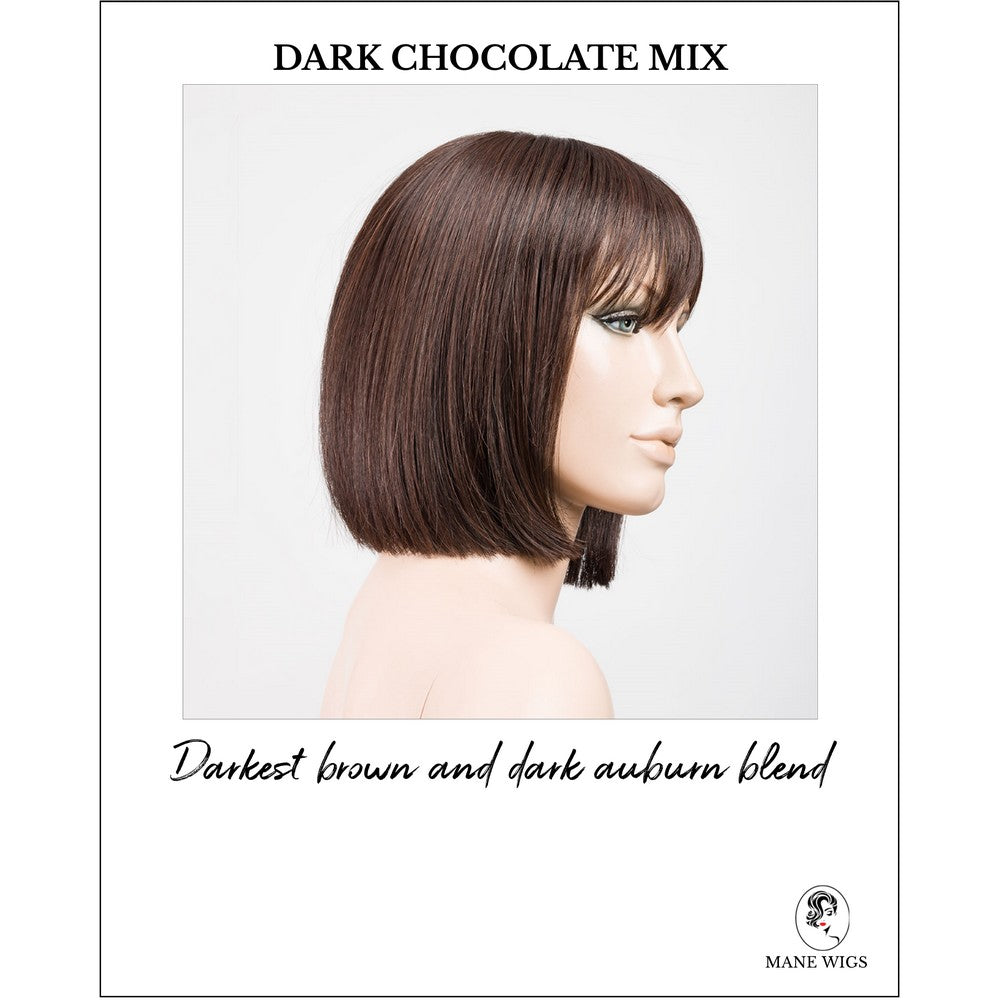 Cleo wig by Ellen Wille in Dark Chocolate Mix-Darkest brown and dark auburn blend