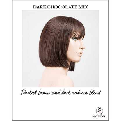 Cleo wig by Ellen Wille in Dark Chocolate Mix-Darkest brown and dark auburn blend