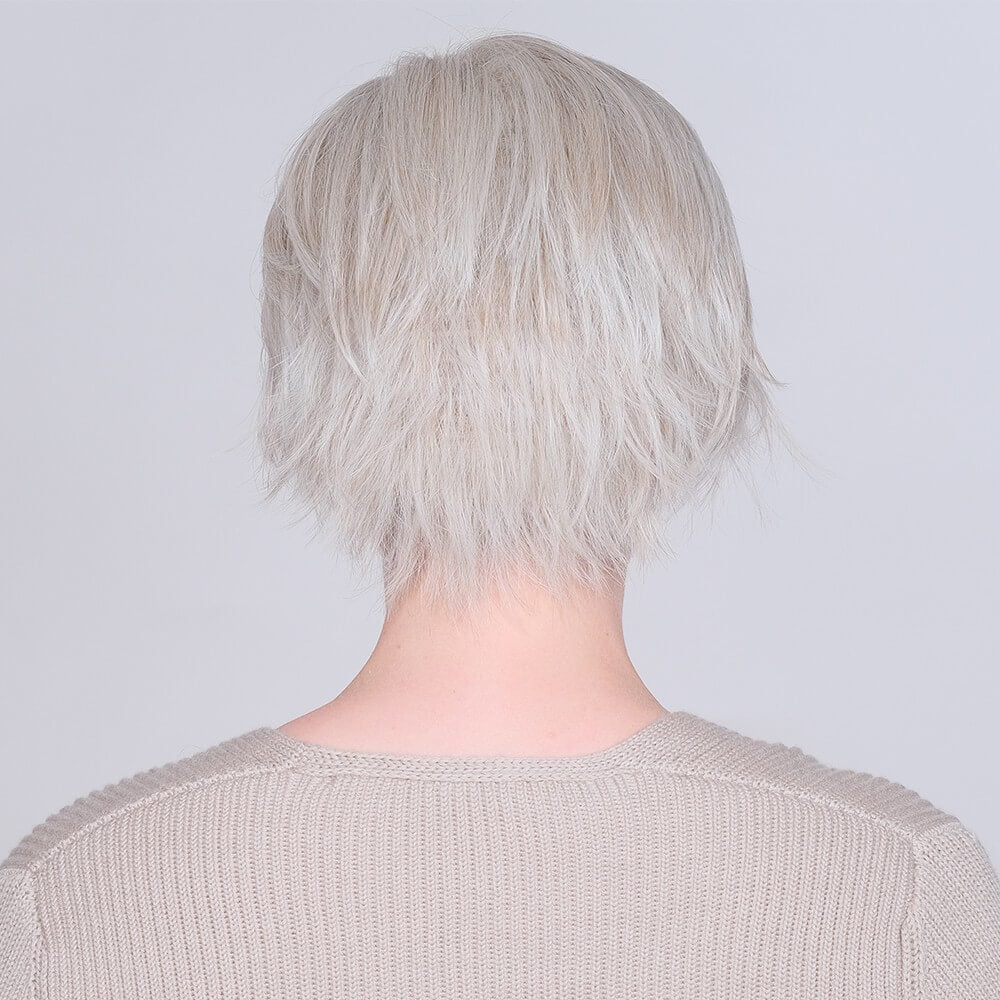 Clover by Belle Tress wig in Coconut Silver Blonde Image 4