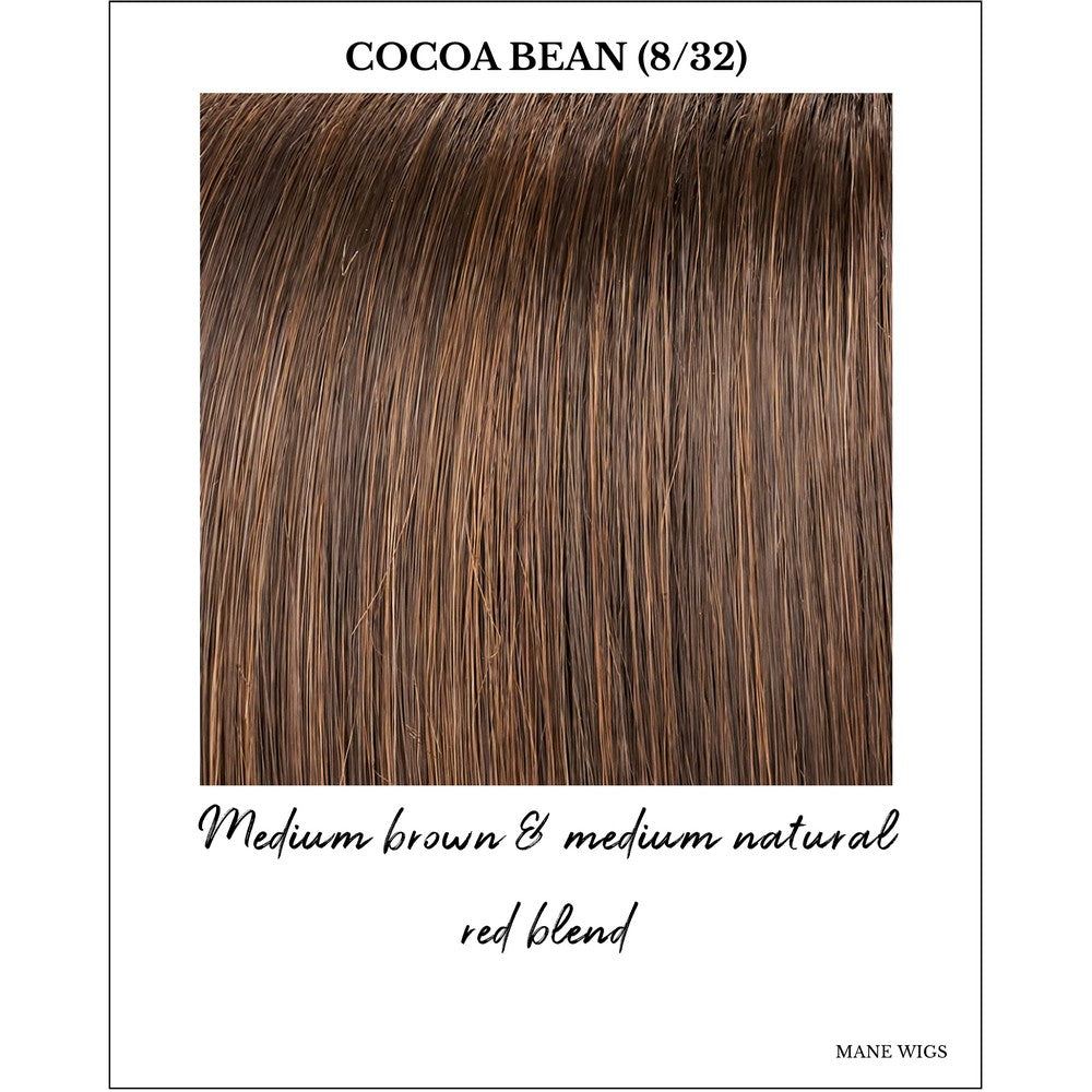 Cocoa Bean (8/32)-Medium brown & medium natural red blend