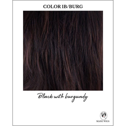 Wine Noir (1B/Burg)-Black with burgundy