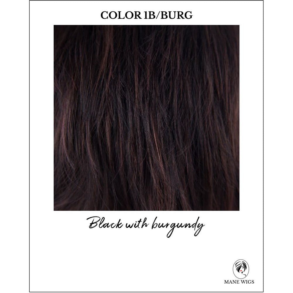 Wine Noir (1B/Burg)-Black with burgundy