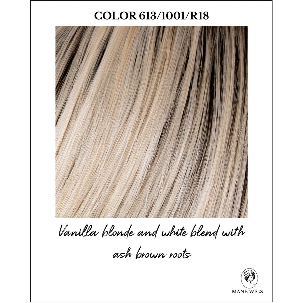 Chilled Vanilla (613/1001/R18)-Vanilla blonde and white blend with ash brown roots