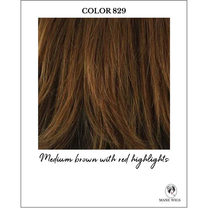 Mocha Honey (829)-Medium brown with red highlights