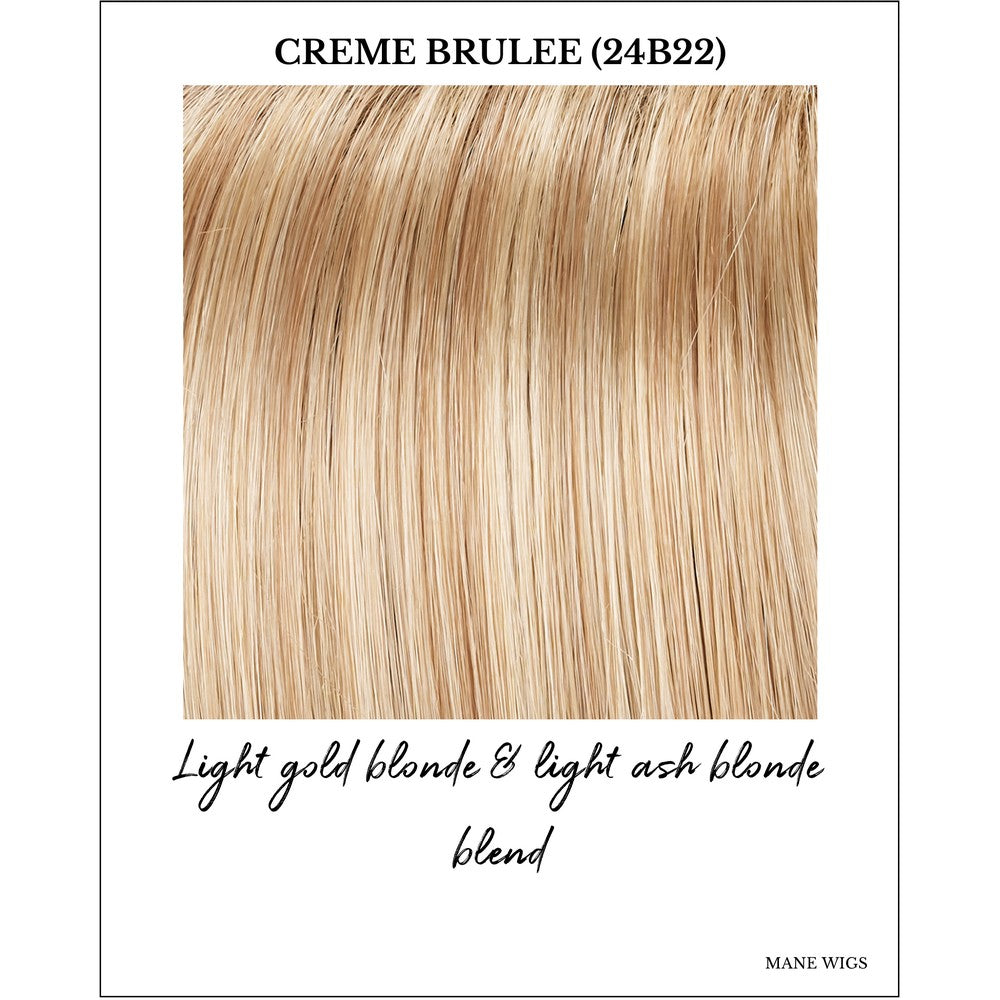 Creme Brulee (24B22)-Light gold blonde & light ash blonde blend