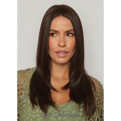 Deluxe Hairline TP by Orchid topper in Dark Chocolate