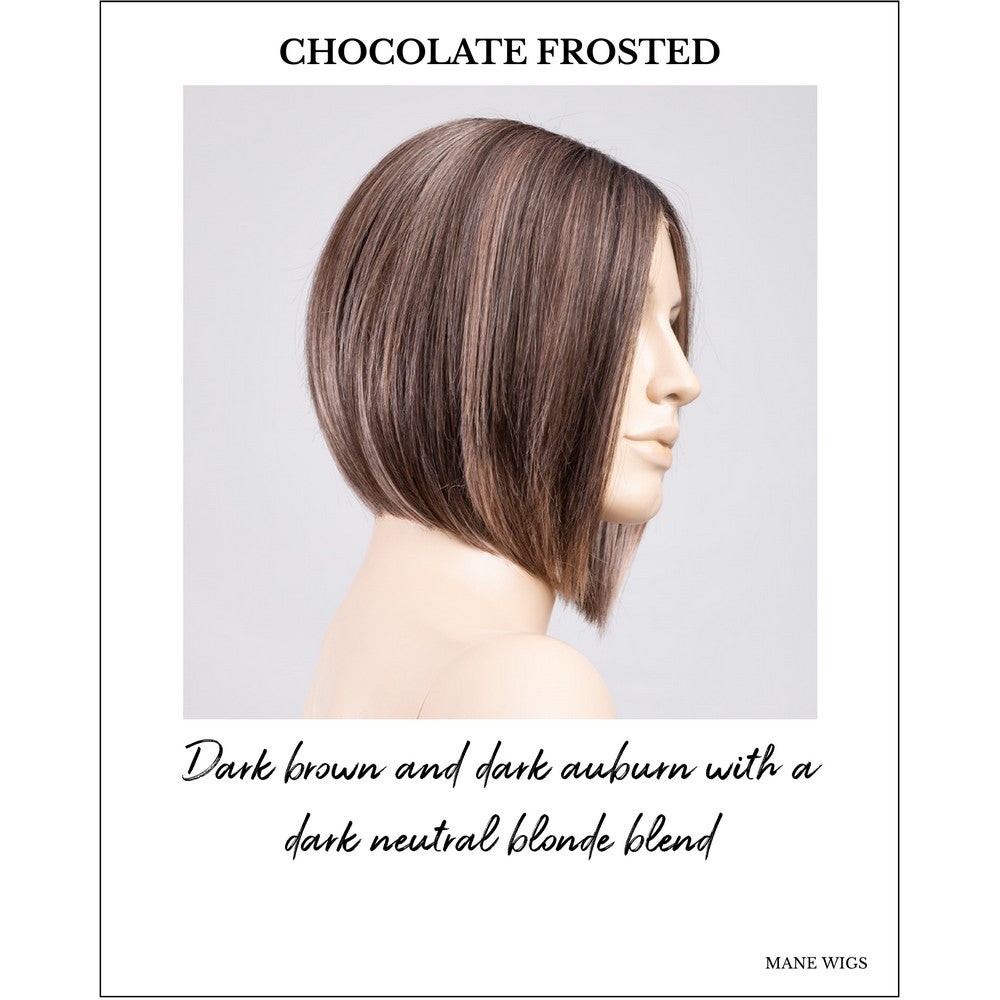 Dua by Ellen Wille in Chocolate Frosted-Dark brown and dark auburn with a dark neutral blonde blend