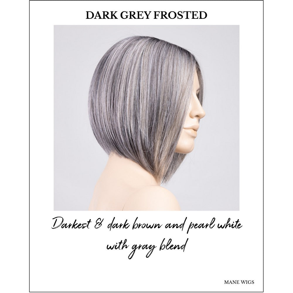 Dua by Ellen Wille in Dark Grey Frosted-Darkest & dark brown and pearl white with gray blend