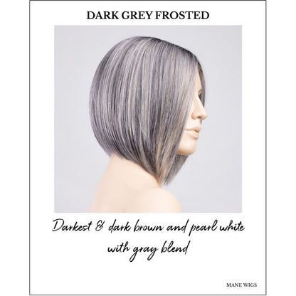 Dua by Ellen Wille in Dark Grey Frosted-Darkest & dark brown and pearl white with gray blend