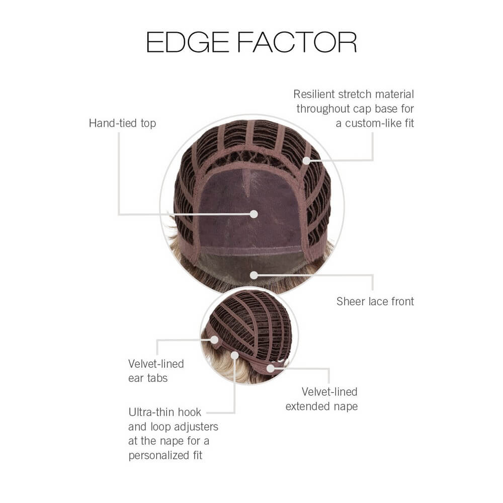 Edge Factor by Gabor (Lace Front-Hand Tied Top Wig)