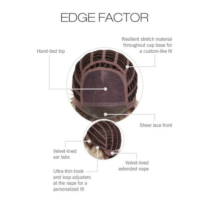 Edge Factor by Gabor (Lace Front-Hand Tied Top Wig)