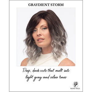 Avalon by Estetica wig in GRAYDIENT STORM-Deep, dark roots that melt into light gray and silver tones
