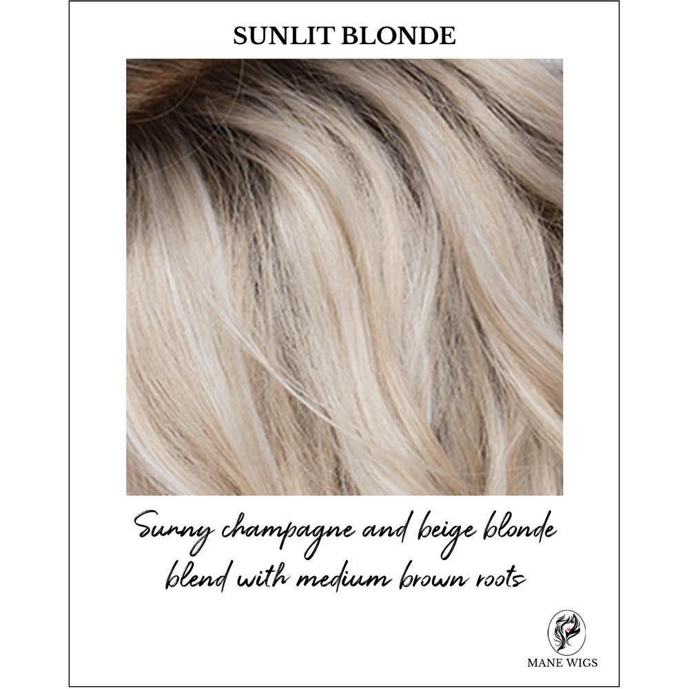 SULNIT BLONDE-Sunny champagne and beige blonde blend with medium brown roots