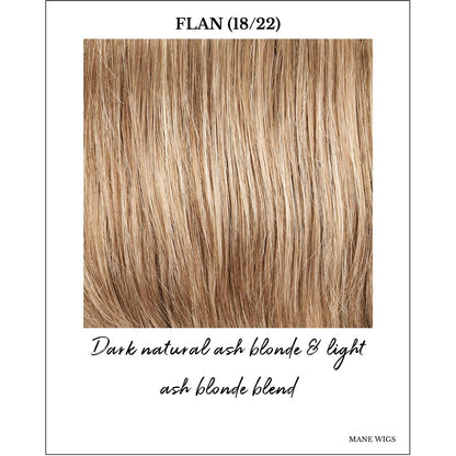 Flan (18/22)-Dark natural ash blonde & light ash blonde blend