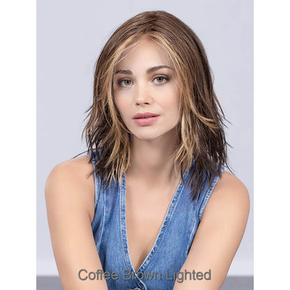 Flow by Ellen Wille wig in Coffee Brown Lighted