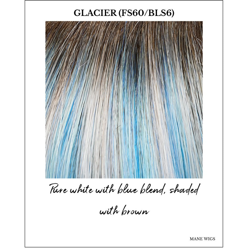 Glacier (FS60/BLS6)-Pure white with blue blend, shaded with brown