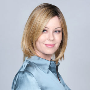 Double Shot Bob Hand-Tied by Belle Tress wig in Sugar Cookie w/ Hazelnut Image 3