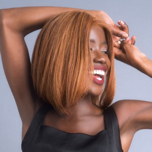 Harriet by Alexander Human Hair wig in Autumn Teak Image 2