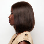 Load image into Gallery viewer, Harriet by Alexander Human Hair wig in Coco Brown Image 4
