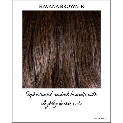 Havana Brown-R-Sophisticated neutral brunette with slightly darker roots