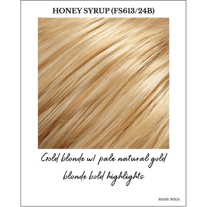 Honey Syrup (FS613/24B)-Gold blonde w/ pale natural gold blonde bold highlights