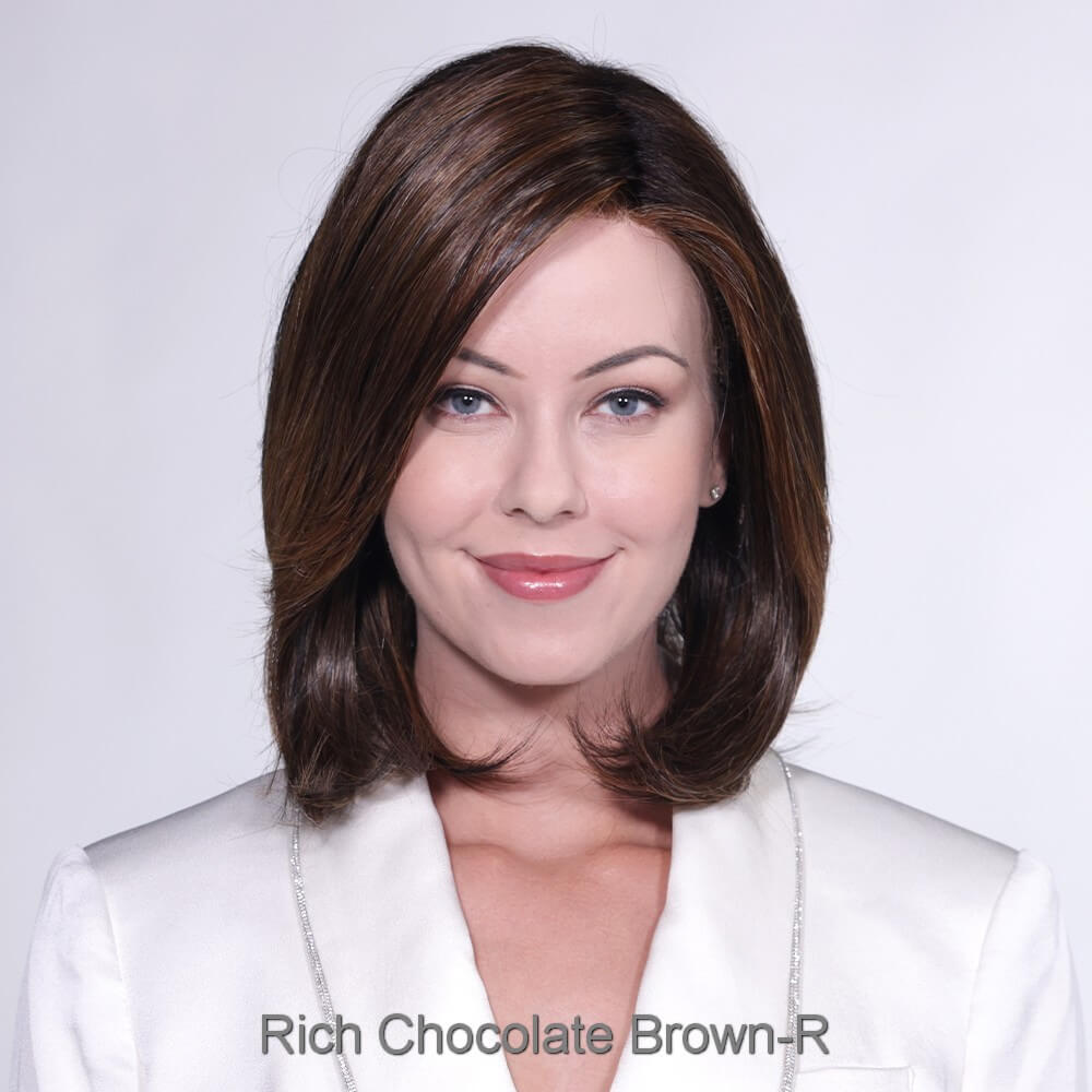 Hudson by Belle Tress wig in Rich Chocolate Brown-R Image 6