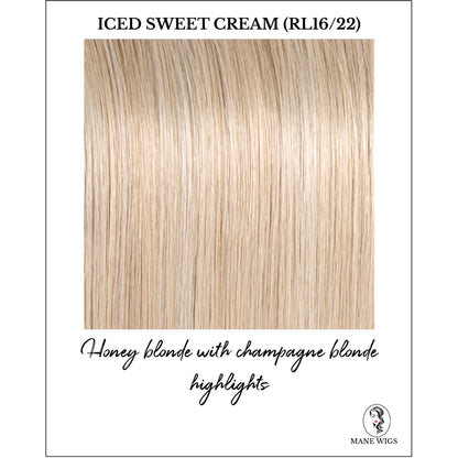 Iced Sweet Cream (RL16/22)-Honey blonde with champagne blonde highlights