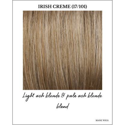 Irish Creme (17/101)-Light ash blonde & pale ash blonde blend