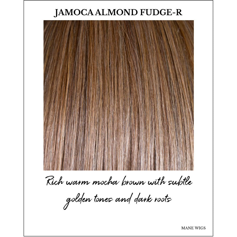 Jamoca Almond Fudge-R-Rich warm mocha brown with subtle golden tones and dark roots