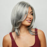 Load image into Gallery viewer, Jodie by Orchid wig in Salt &amp; Pepper Image 4
