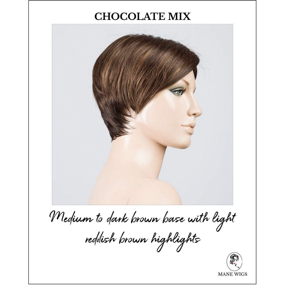 Jump wig by Ellen Wille in Chocolate Mix-Medium to dark brown base with light reddish brown highlights