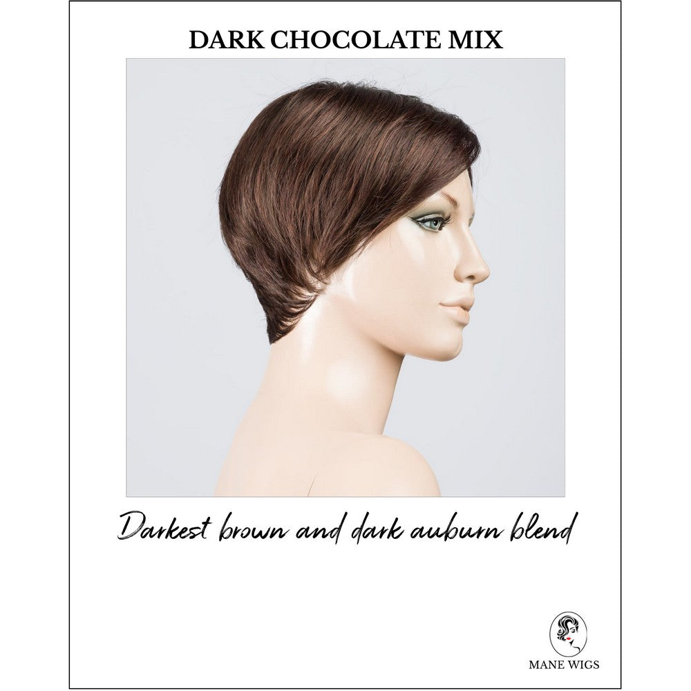 Jump wig by Ellen Wille in Dark Chocolate Mix-Darkest brown and dark auburn blend