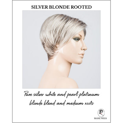 Jump wig by Ellen Wille in Silver Blonde Rooted-Pure silver white and pearl platinum blonde blend and medium roots