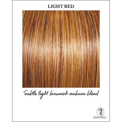 Light Red-Subtle light brownish auburn blend