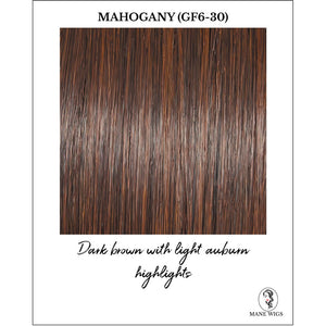 Mahogany (GF6-30)-Dark brown with light auburn highlights